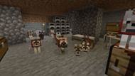 Various tamed wolves in Minecraft (Image via Mojang)